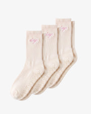 Studio Grip Socks Set Vanilla